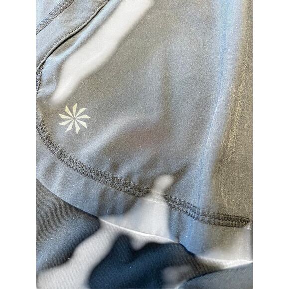 Athleta  2-in-1 Pulse shortie athletic shorts women's size M, black - Picture 2 of 6